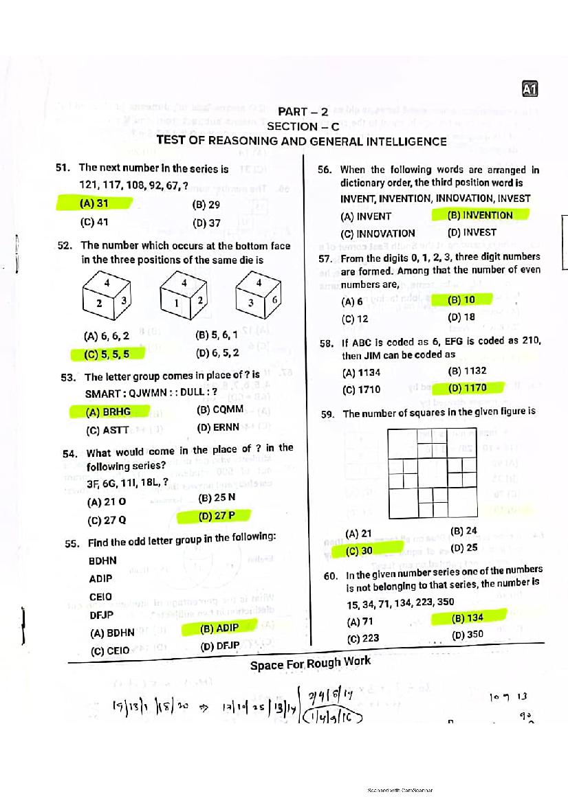 Karnataka PGCET 2021 Question Paper PDF with Answer Key (2 Papers)