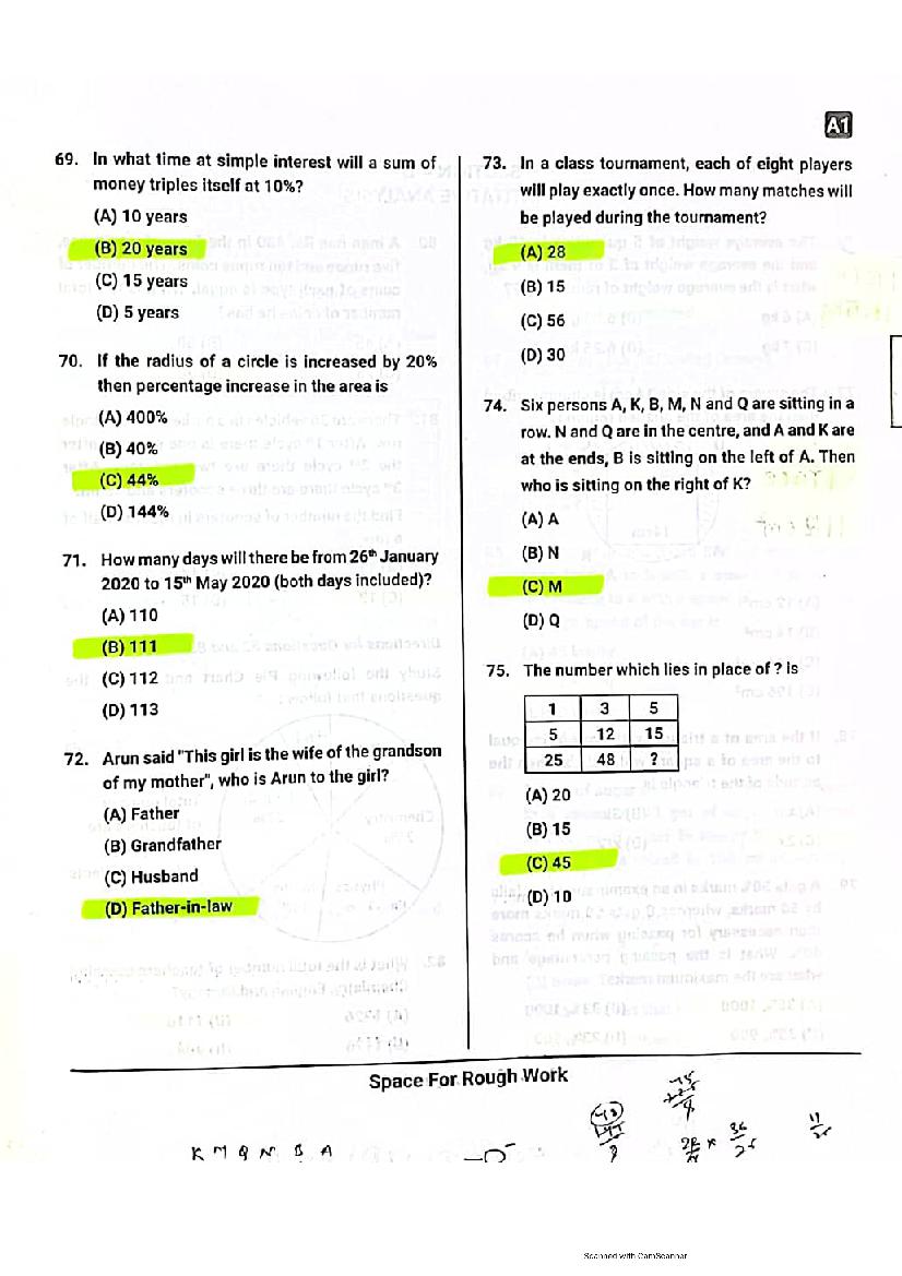 Karnataka PGCET 2021 Question Paper PDF with Answer Key (2 Papers)