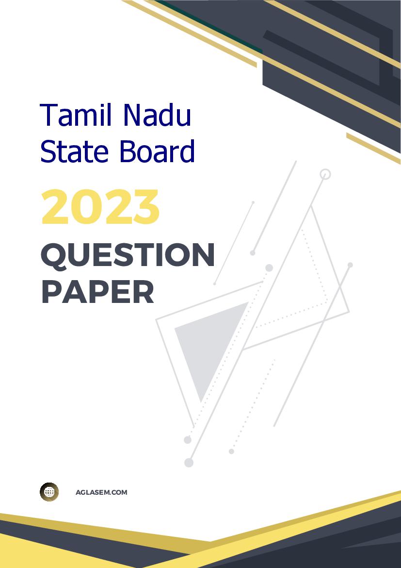 TN 11th Question Paper 2023 Economics - Page 1