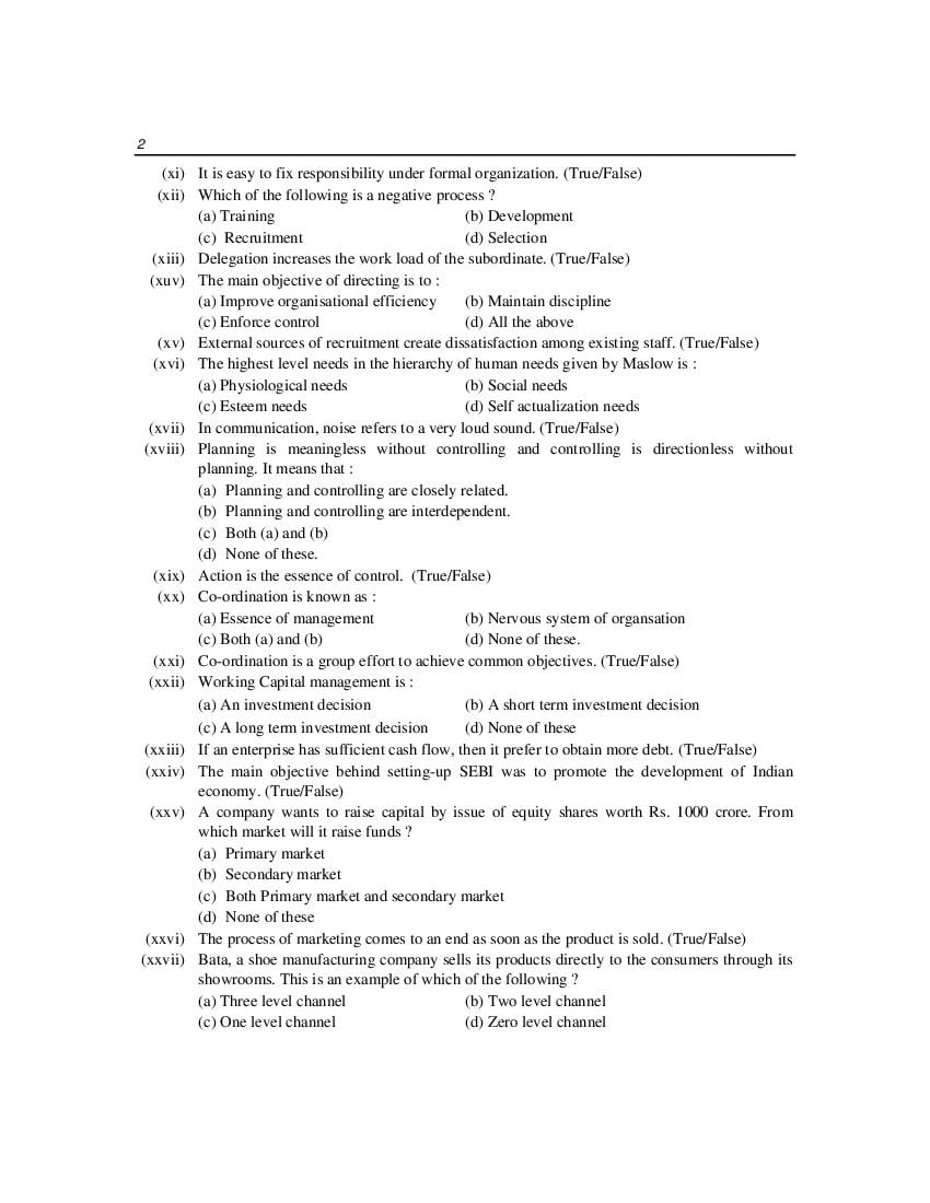 PSEB 12th Business Studies Model Paper 2024 (PDF) OneEdu24