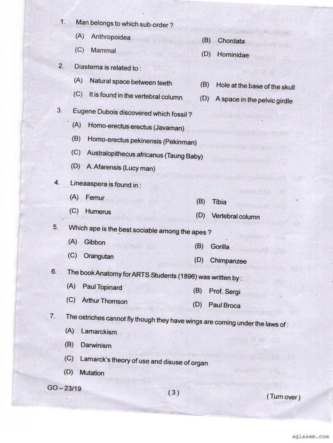 Odisha CPET 2024 Question Paper PDF (Subject-wise, 38 Papers)
