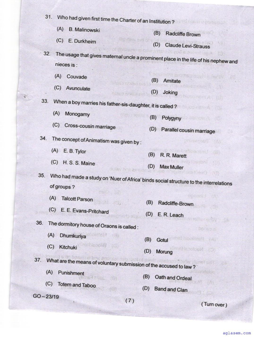 Odisha CPET 2024 Question Paper PDF (Subject-wise, 38 Papers)