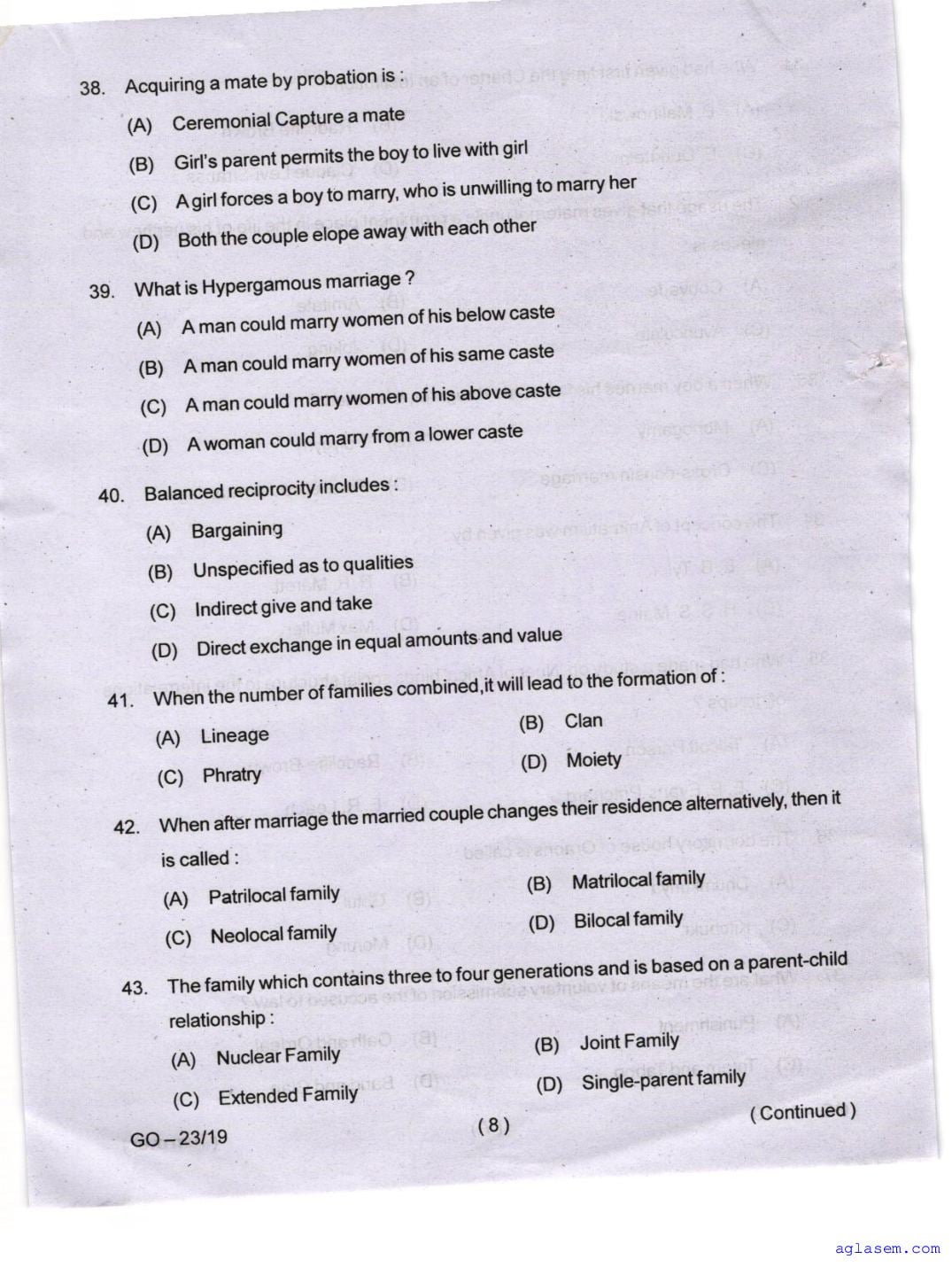 Odisha CPET 2024 Question Paper PDF (Subject-wise, 38 Papers)