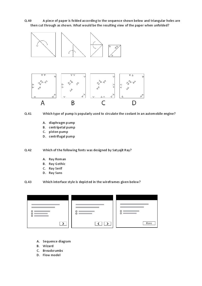 CEED 2016 Question Paper PDF (Paper 1 and Paper 2)