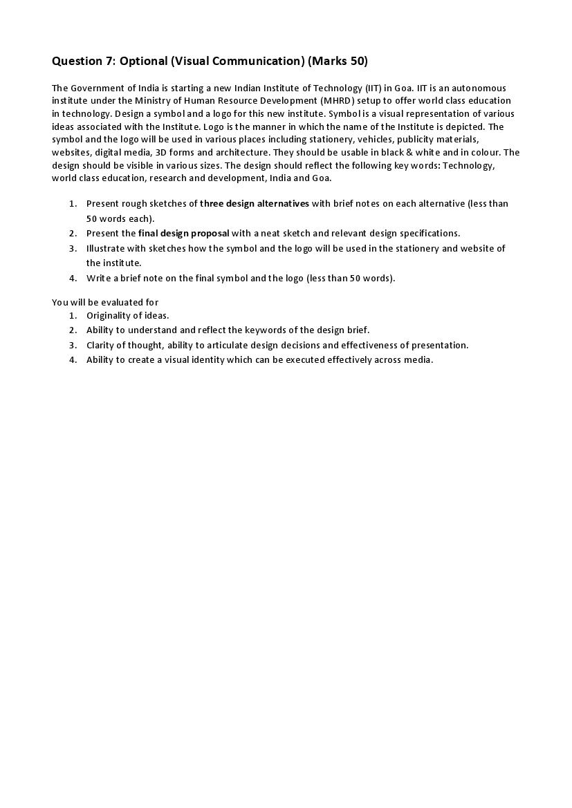 CEED 2016 Question Paper PDF (Paper 1 and Paper 2)