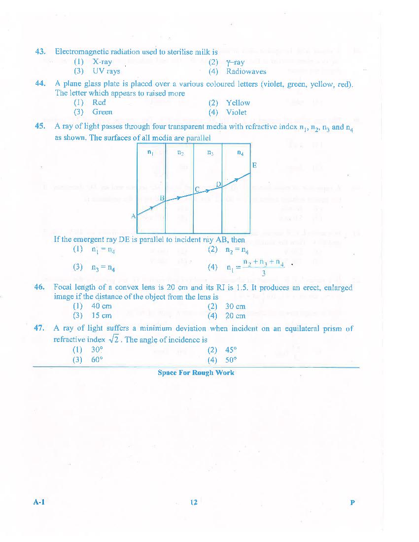KCET 2016 Question Paper PDF with Answer Key (4 Papers)