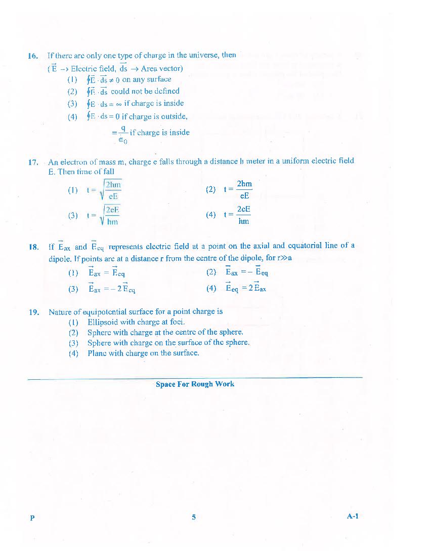 KCET 2016 Question Paper PDF with Answer Key (4 Papers)