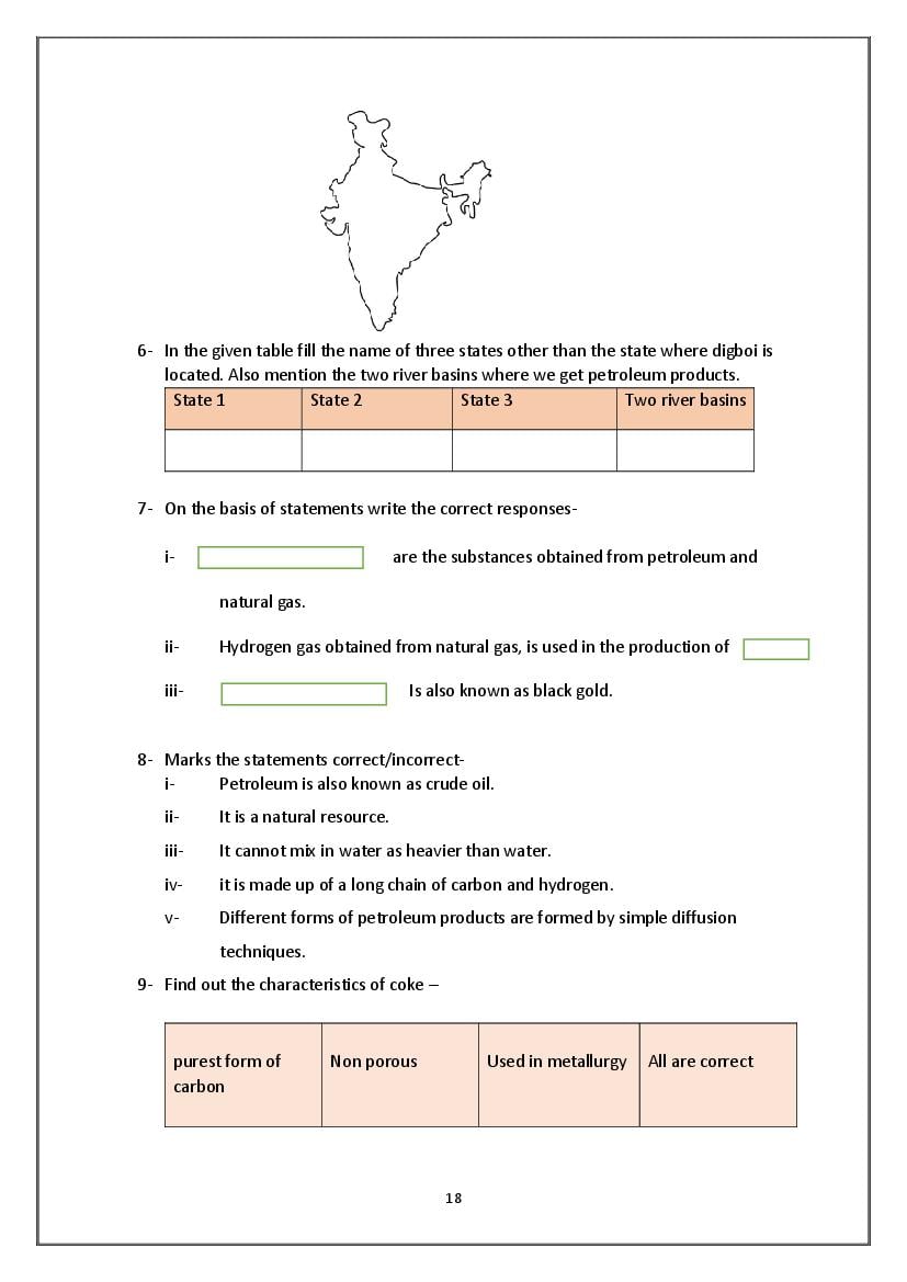 Class 8 Science Competency Based Questions 2025 - Download PDF - AglaSem