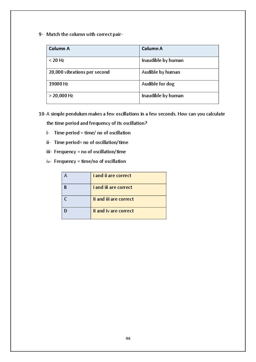 Class 8 Science Competency Based Questions 2025 - Download PDF - AglaSem