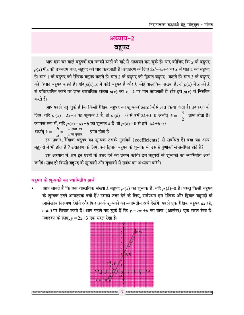 MP Board Remedial Module Class 10 Maths 2024 (PDF)