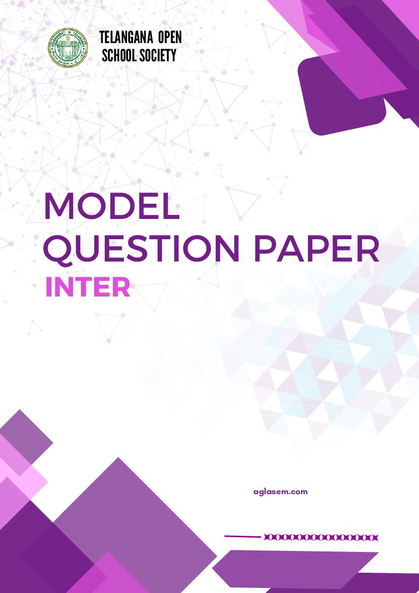 TOSS Inter Model Question Paper 2023 Telugu - Page 1