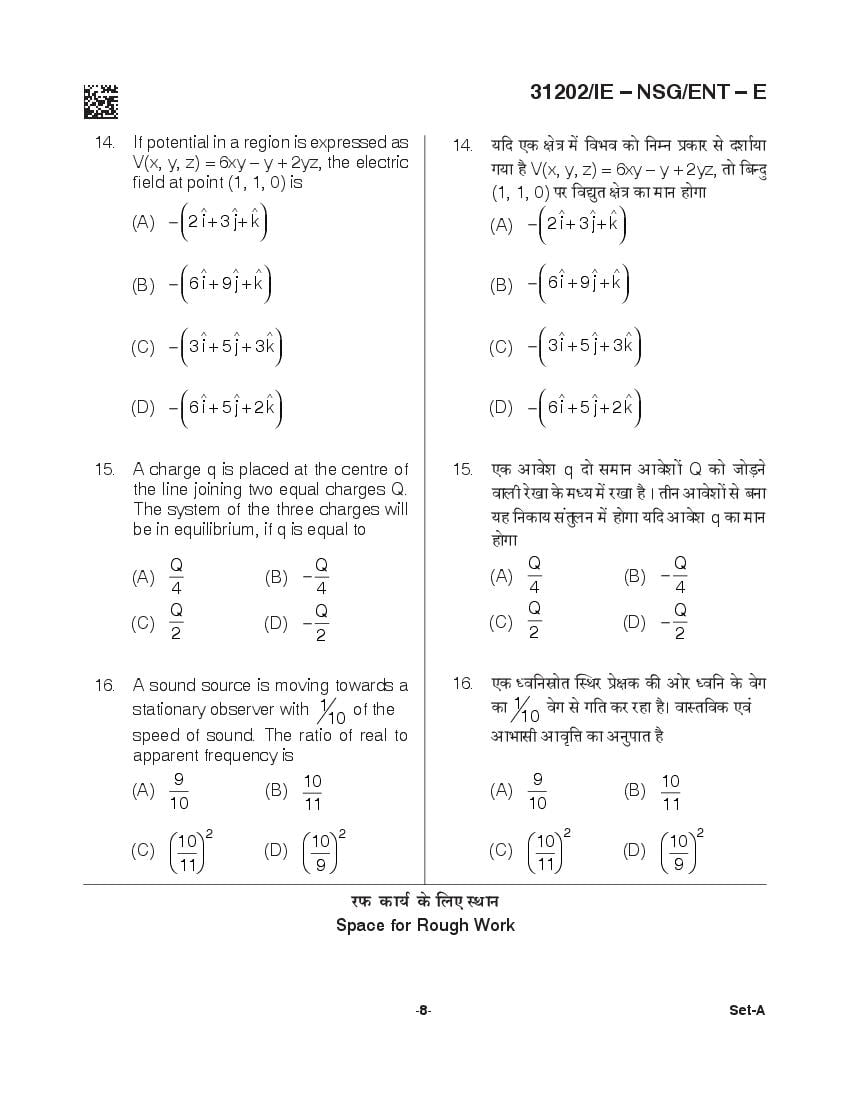 CG B.Sc Nursing 2021 Question Paper PDF with Final Answer Key
