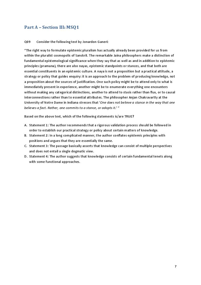 CEED 2018 Question Paper PDF (Official, Part A and Part B)