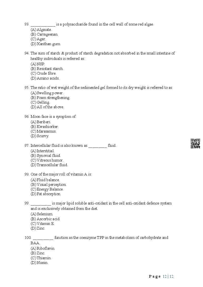 JEMAS PG 2024 Question Paper PDF with Final Answer Keys