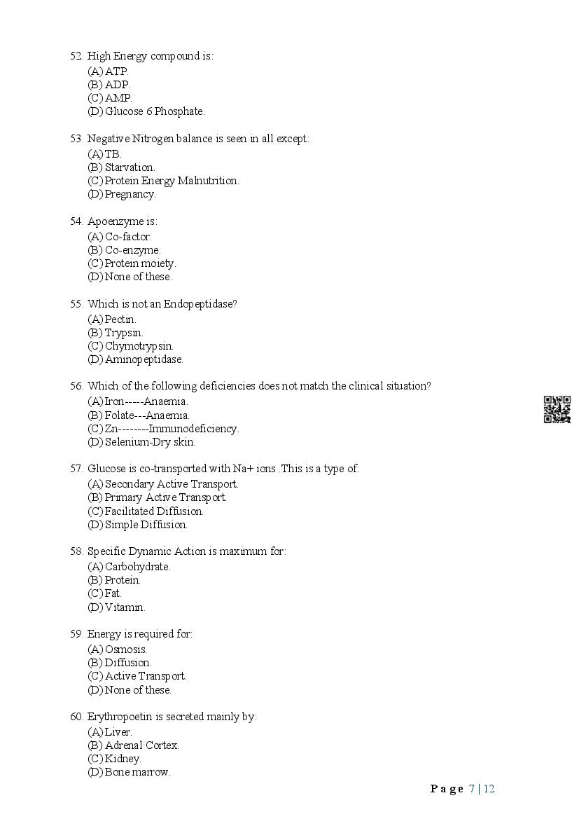 JEMAS PG 2024 Question Paper PDF with Final Answer Keys