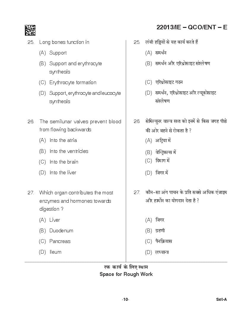 CG Post Basic B.Sc Nursing 2021 Question Paper PDF with Answer Key