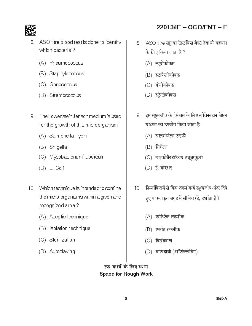 CG Post Basic B.Sc Nursing 2021 Question Paper PDF with Answer Key