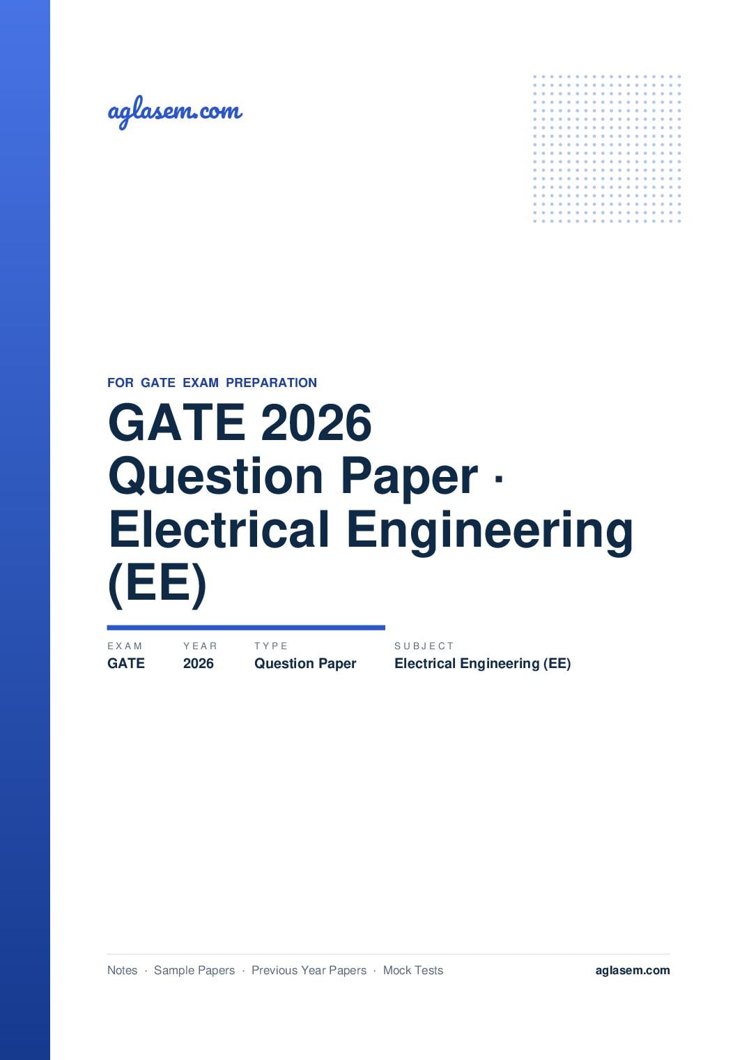 GATE 2026 Question Paper Electrical Engineering (EE) - Page 1 of 56