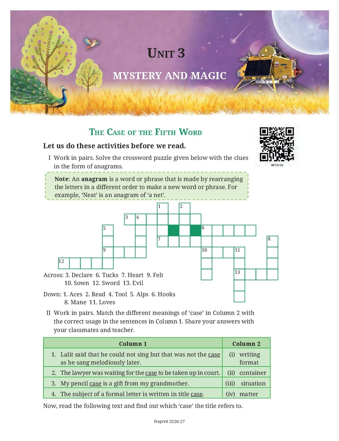 NCERT Book Class 8 English (Poorvi) Chapter 3 Wisdom Paves the Way - Page 1 of 54
