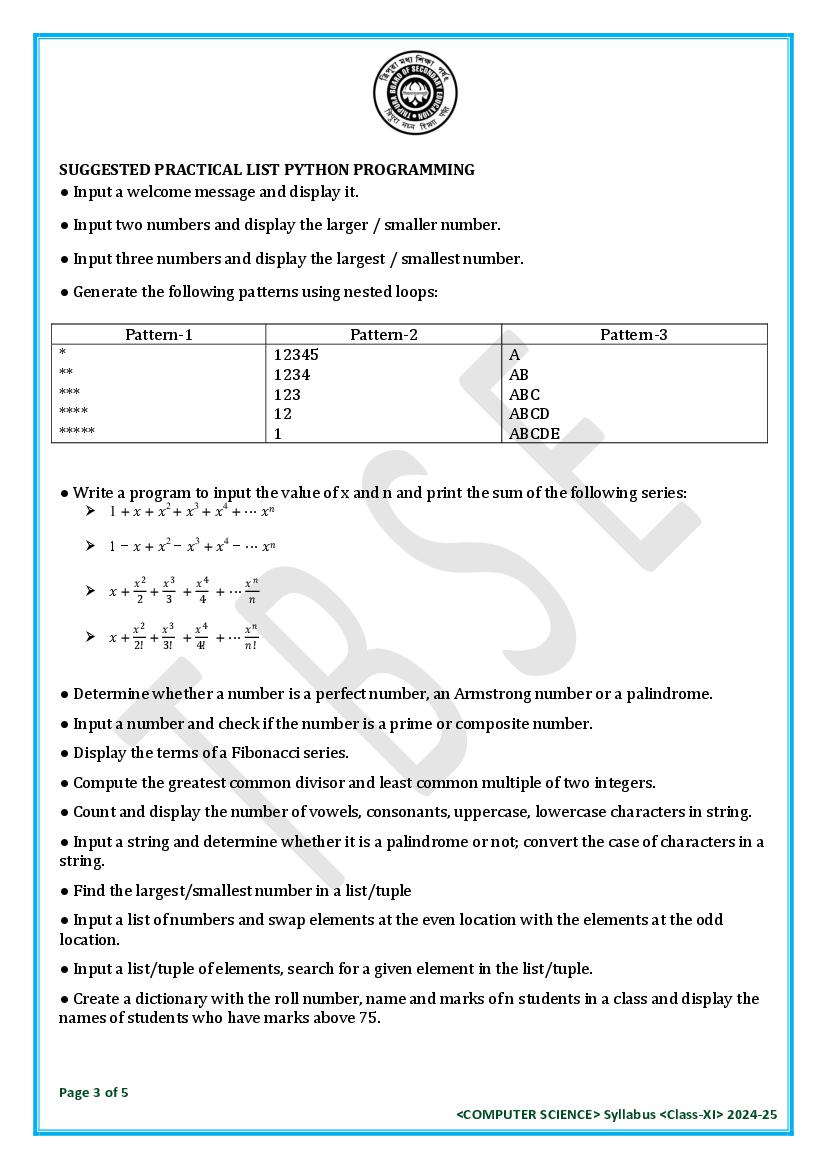 TBSE Class 11 Computer Syllabus 2025 (PDF) – Tripura Board Syllabus for 11th Computer