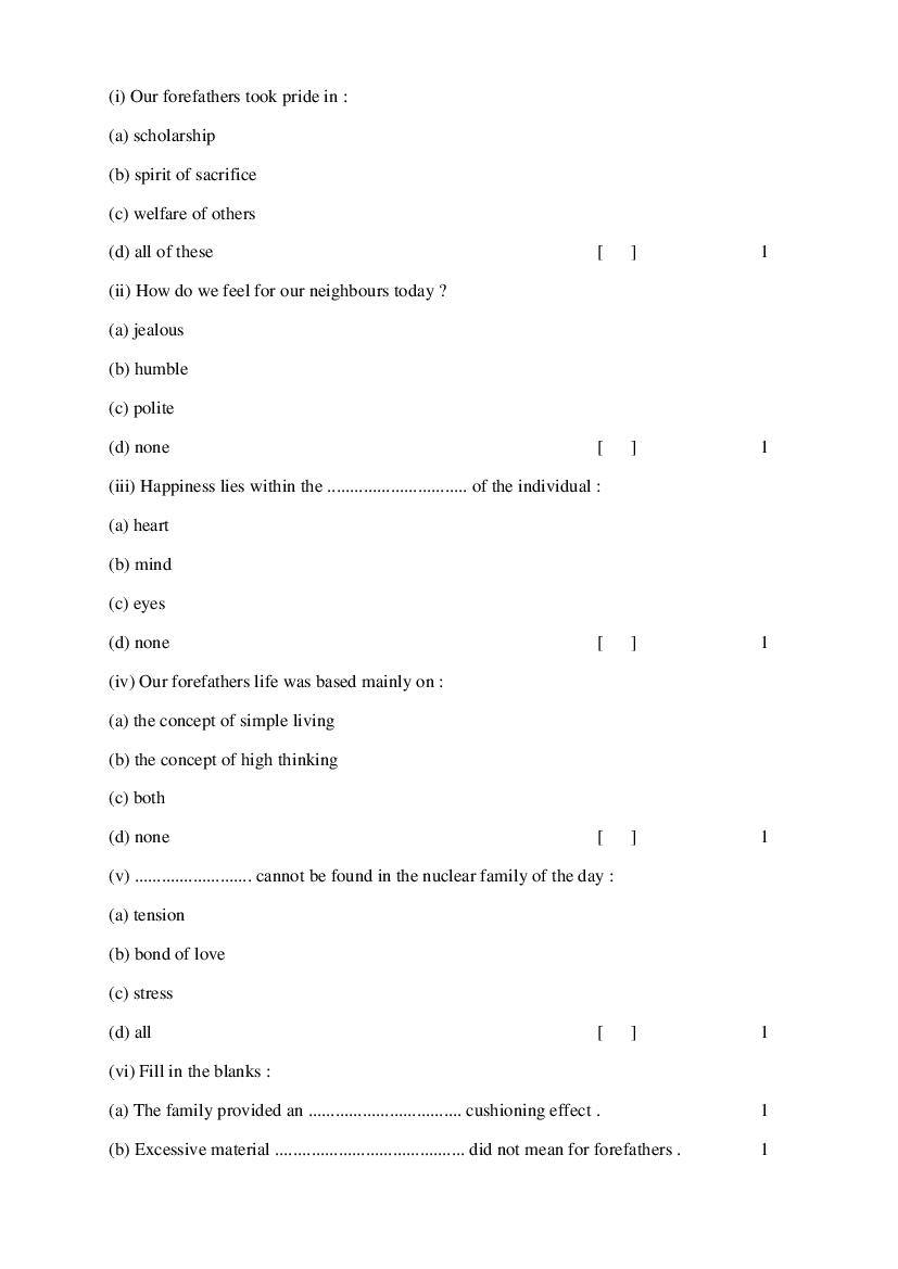 Rajasthan Board 10th Model Paper 2022 English Download PDF RBSE Model Paper Online Hindi