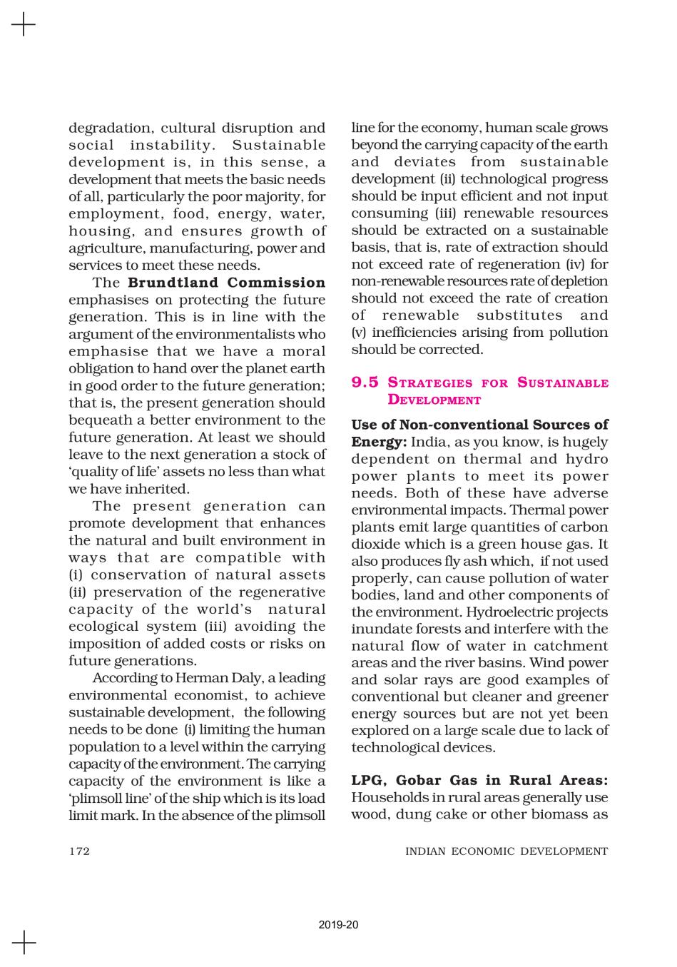 NCERT Book Class 11 Economics Chapter 9 Environment And Sustainable ...