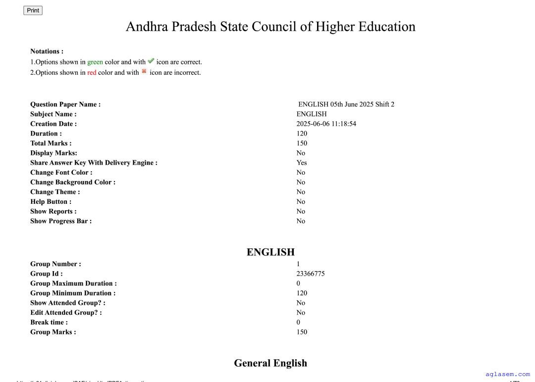 AP EdCET 2025 Question Paper English - Page 1 of 73