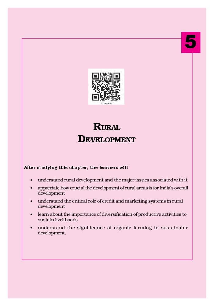 NCERT Book Class 11 Economics Chapter 5 Rural Development - Page 1