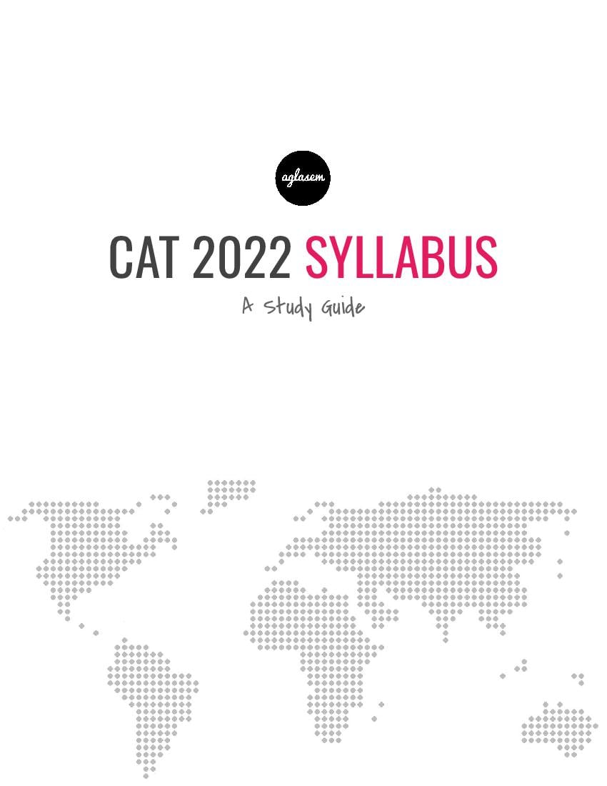 CAT 2022 Syllabus - Page 1
