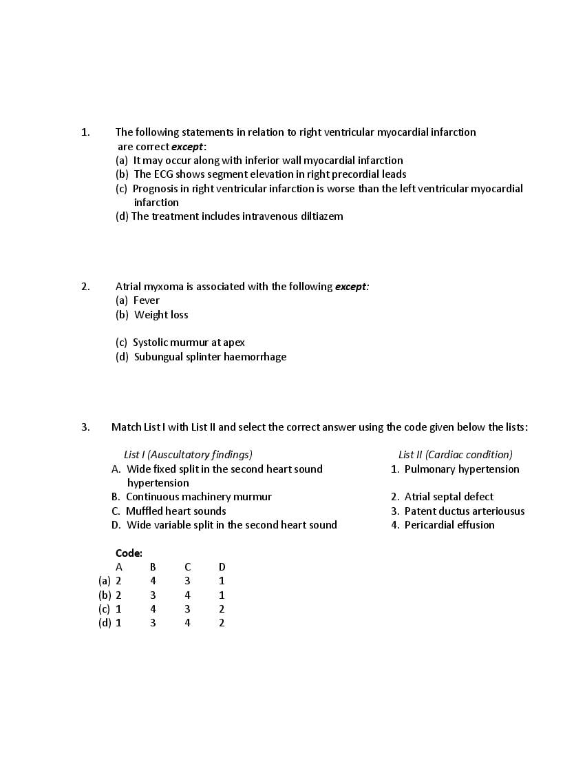 UPSC CMS 2015 Question Paper - Paper I - Page 1