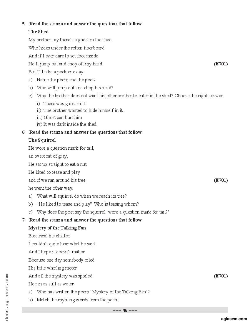 english class 7 chapter 1 question answer