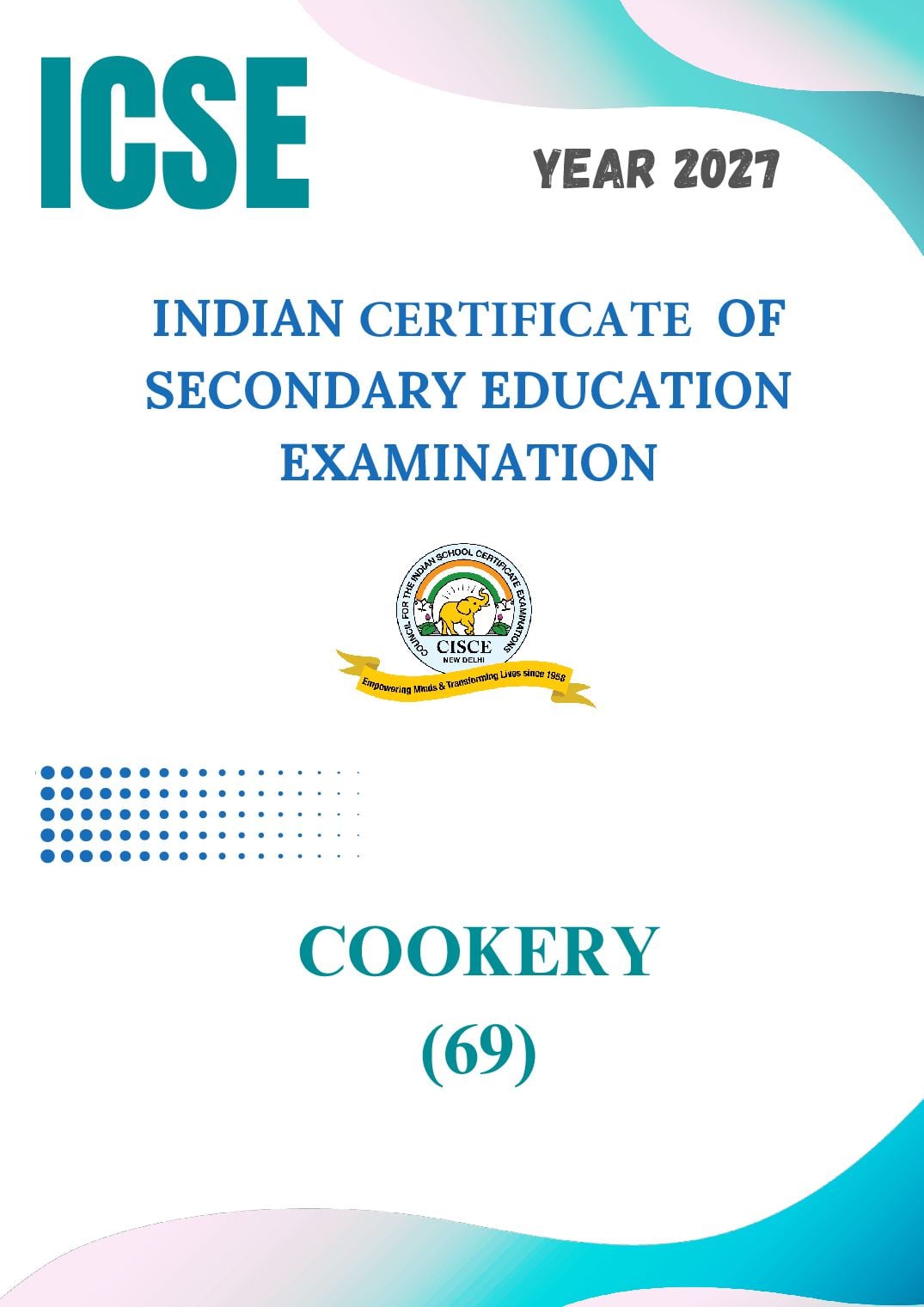 ICSE Class 9 Syllabus 2027 Cookery - Page 1 of 9
