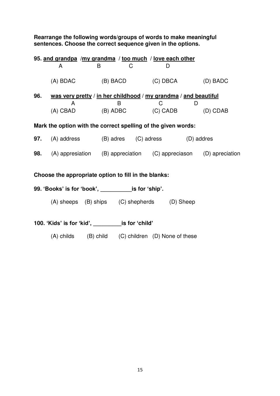 AISSEE 2018 Question Paper Class 6 – PDF Download