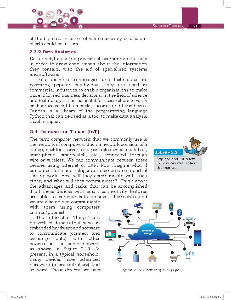 NCERT Book Class 11 Informatics Practices Chapter 2 Emerging Trends