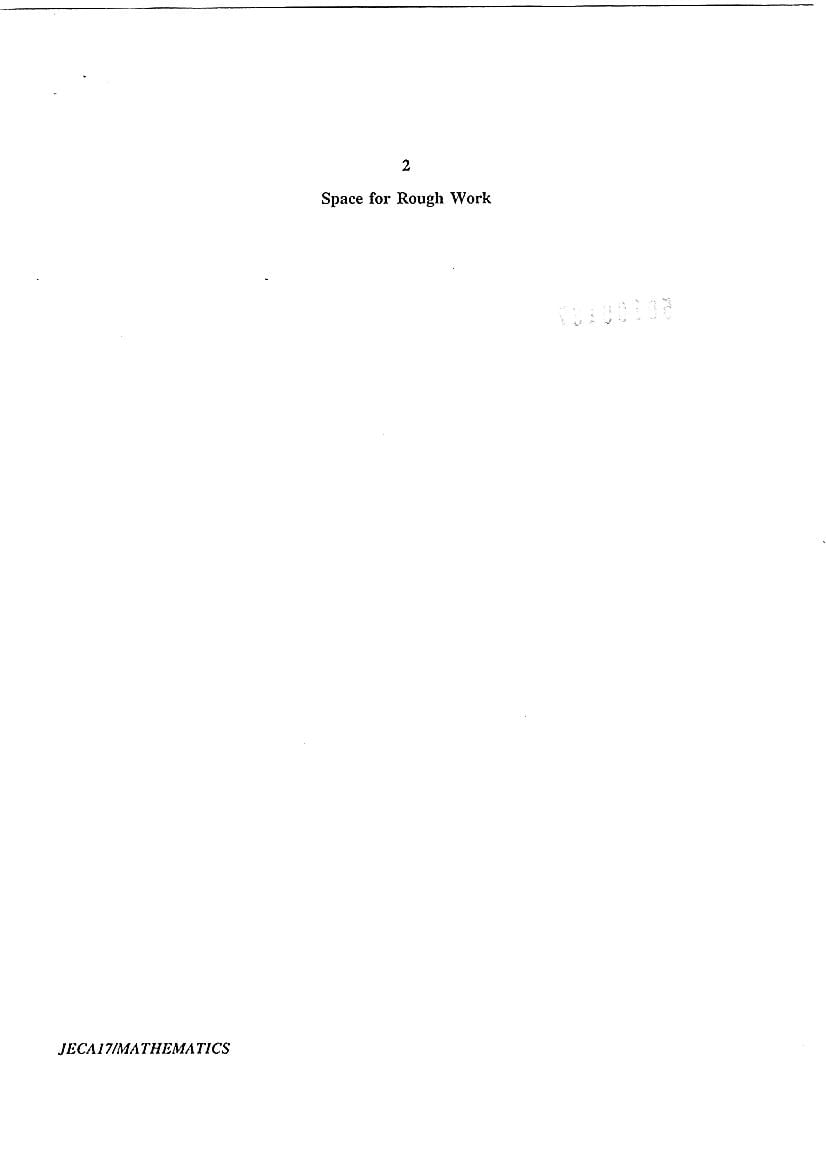 WB JECA 2017 Question Paper PDF: Mathematics and Aptitude