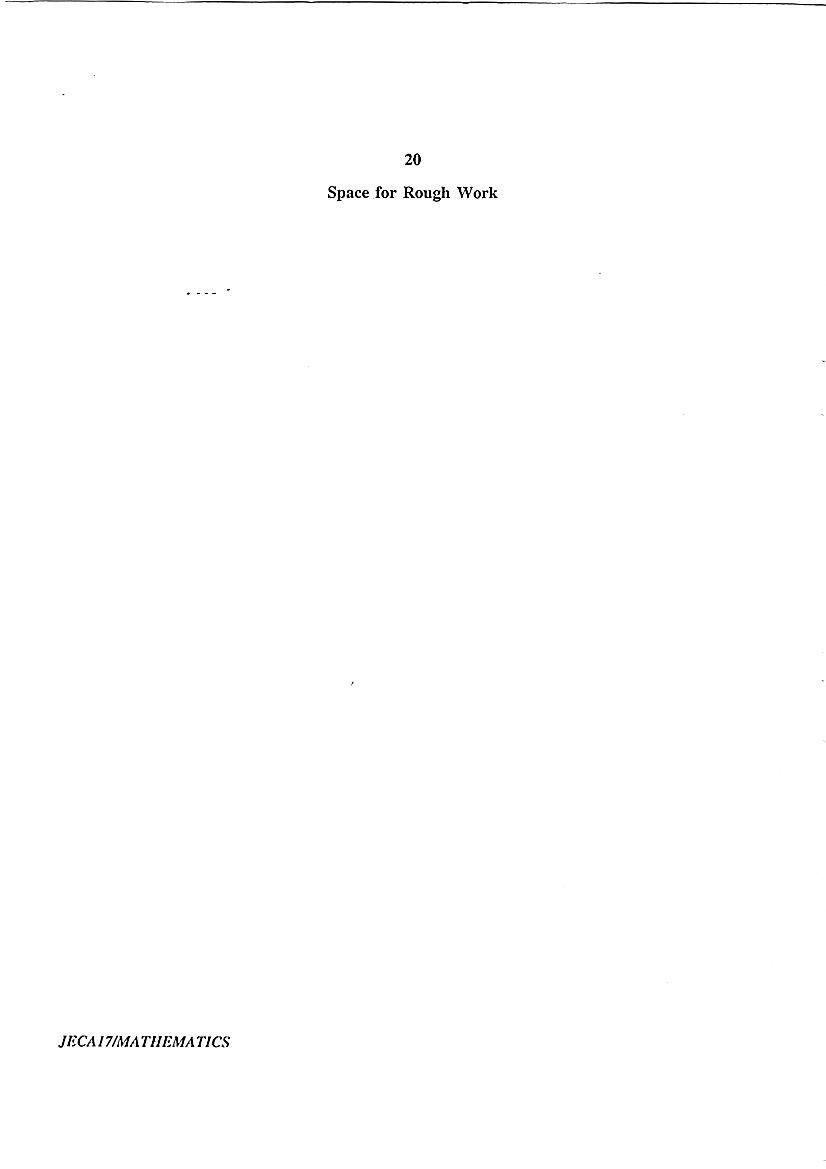 WB JECA 2017 Question Paper PDF: Mathematics and Aptitude