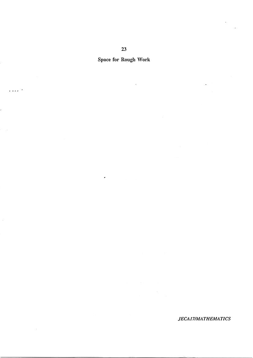 WB JECA 2017 Question Paper PDF: Mathematics and Aptitude
