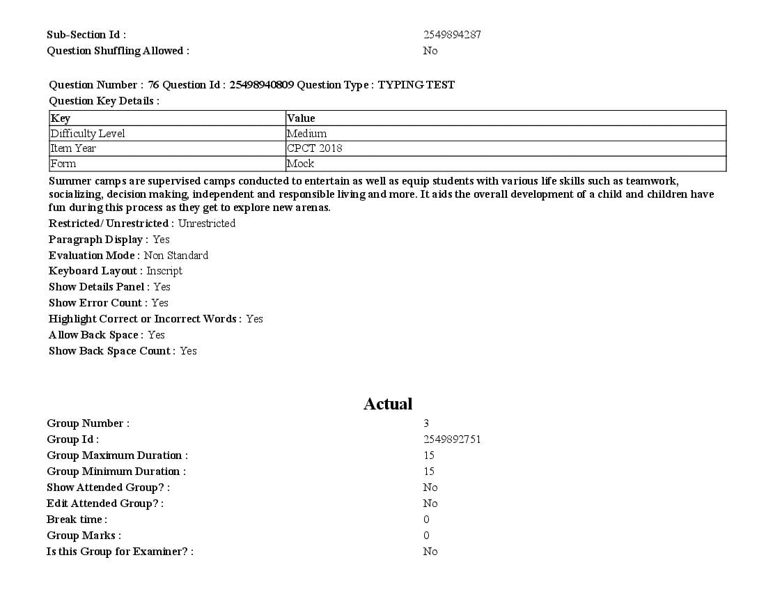 MP CPCT 2021 Question Papers PDF (August, October, December)