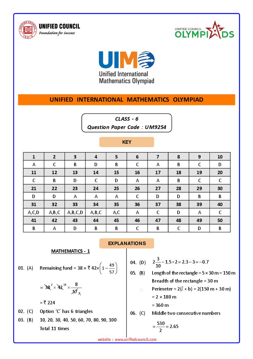 uimo-class-6-answer-key-2021-paper-um9259