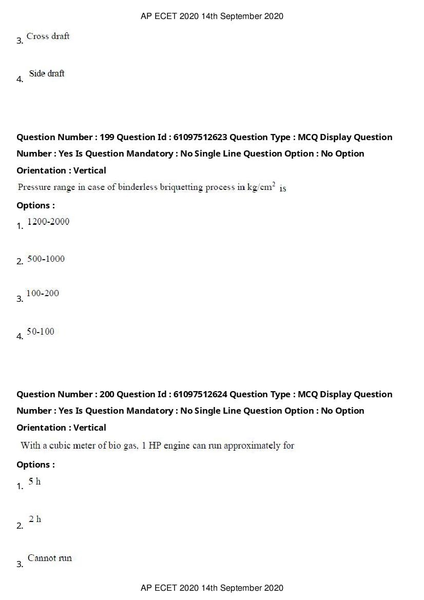 AP ECET 2020 Question Paper PDF with Answer Key (13 Papers)