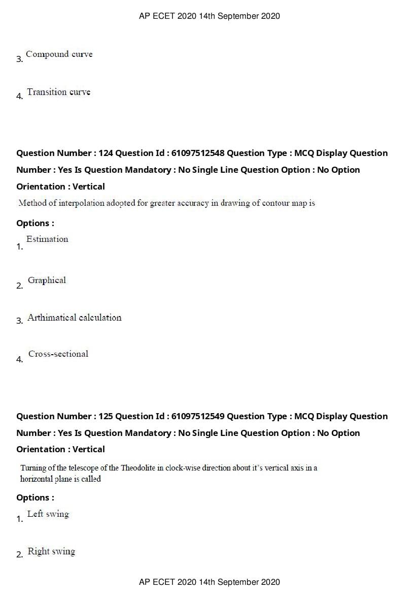 AP ECET 2020 Question Paper PDF with Answer Key (13 Papers)