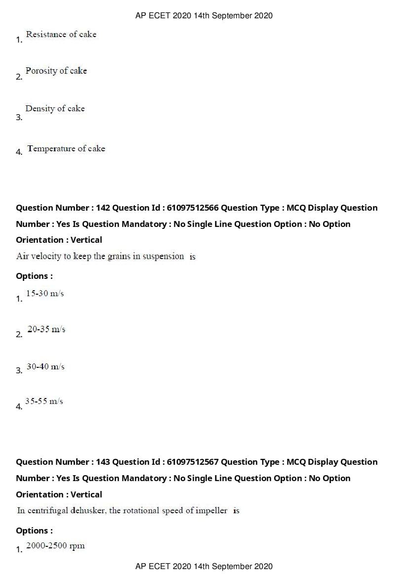 AP ECET 2020 Question Paper PDF with Answer Key (13 Papers)