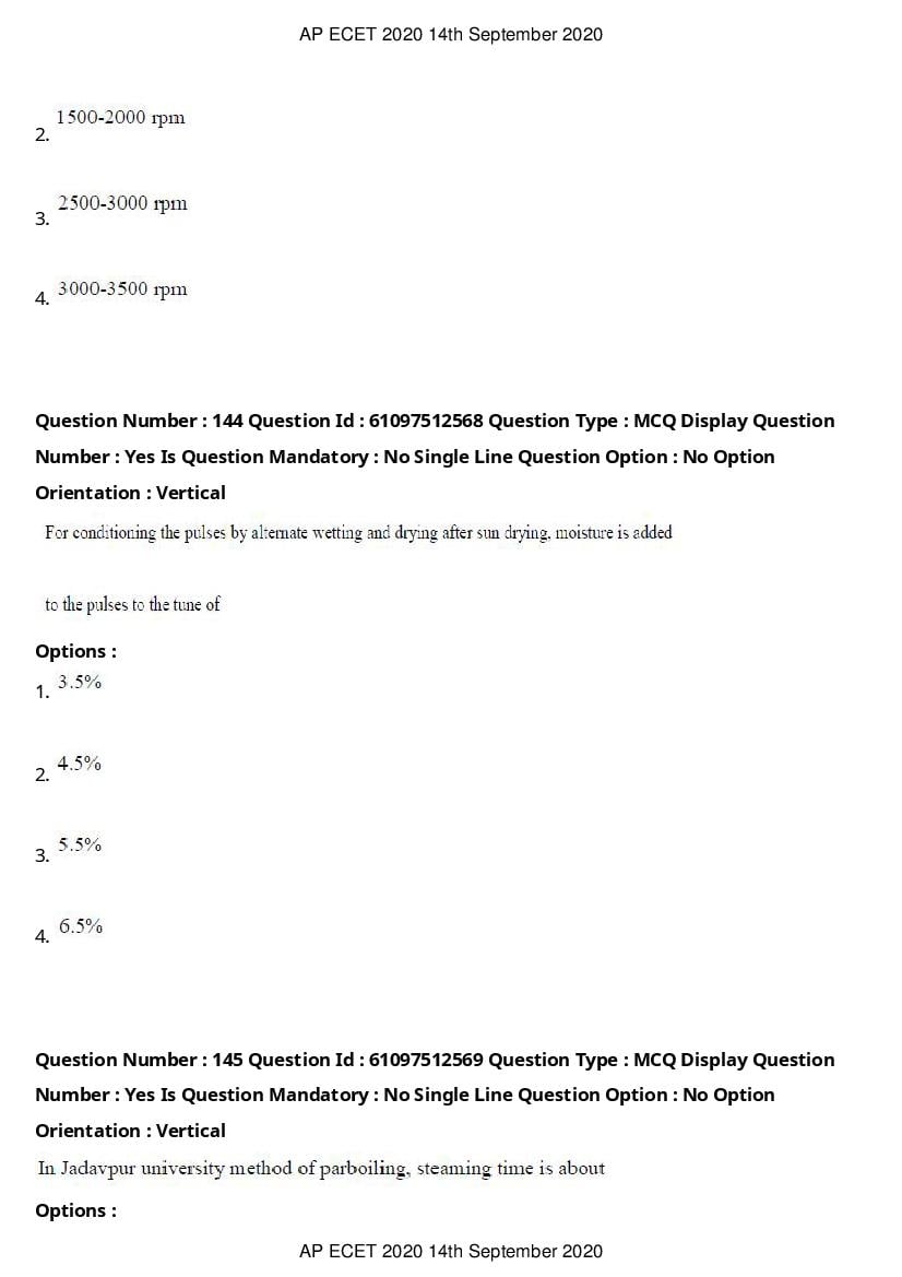AP ECET 2020 Question Paper PDF with Answer Key (13 Papers)