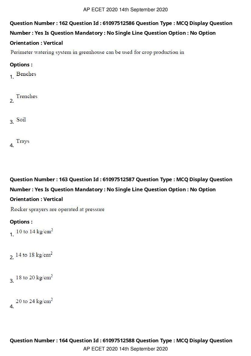 AP ECET 2020 Question Paper PDF with Answer Key (13 Papers)