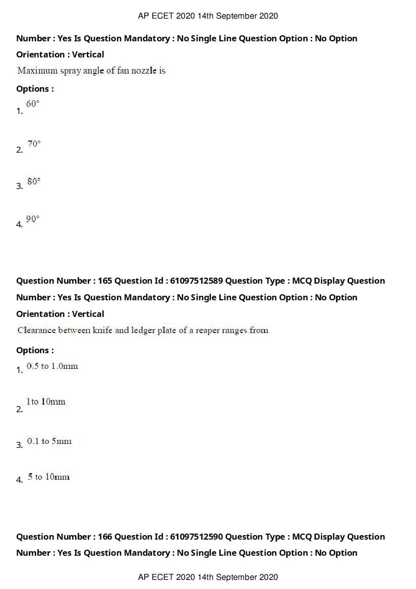 AP ECET 2020 Question Paper PDF with Answer Key (13 Papers)