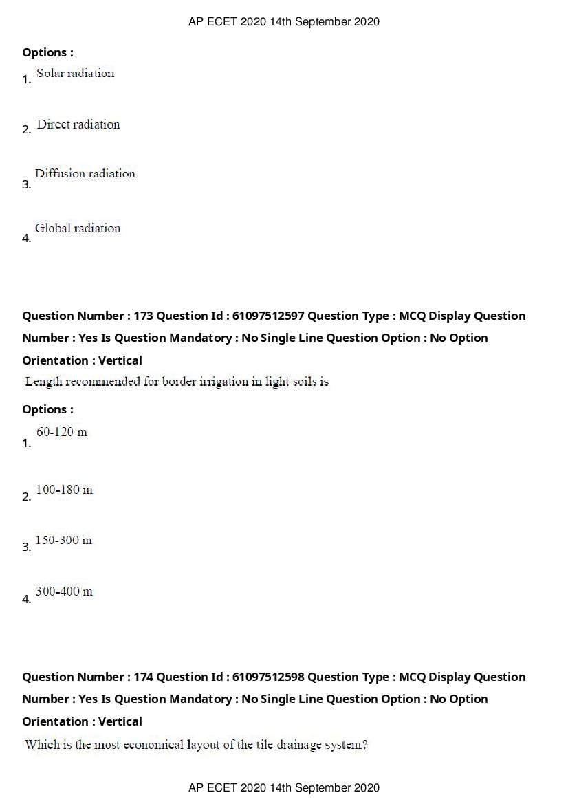 AP ECET 2020 Question Paper PDF with Answer Key (13 Papers)