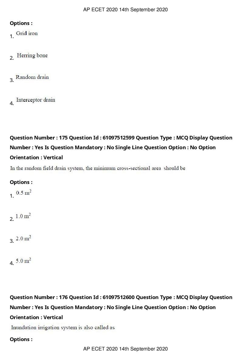 AP ECET 2020 Question Paper PDF with Answer Key (13 Papers)