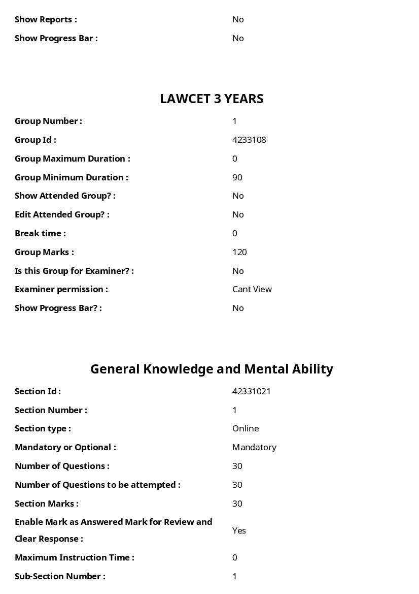 TS LAWCET 2023 Question Paper PDF (3 Papers, Answers Marked)