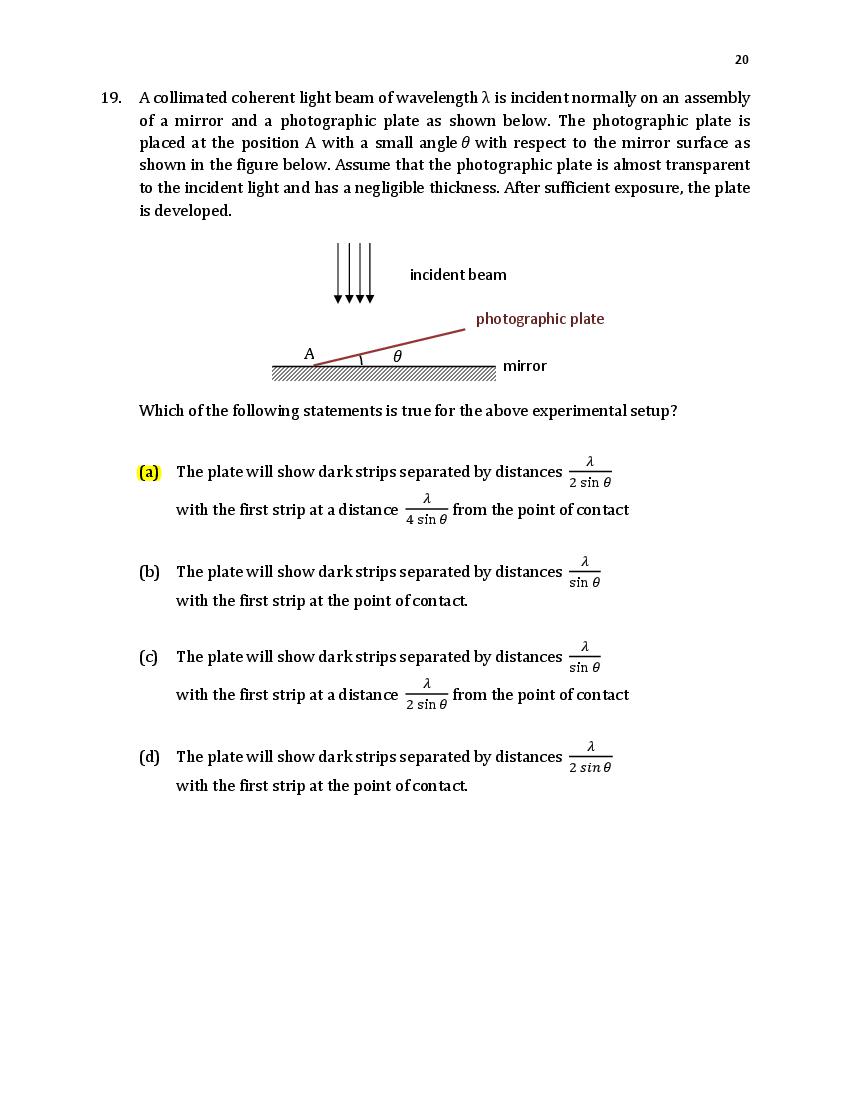 TIFR GS 2021 Question Paper PDF: Physics, Chemistry, Maths, Bio, CS