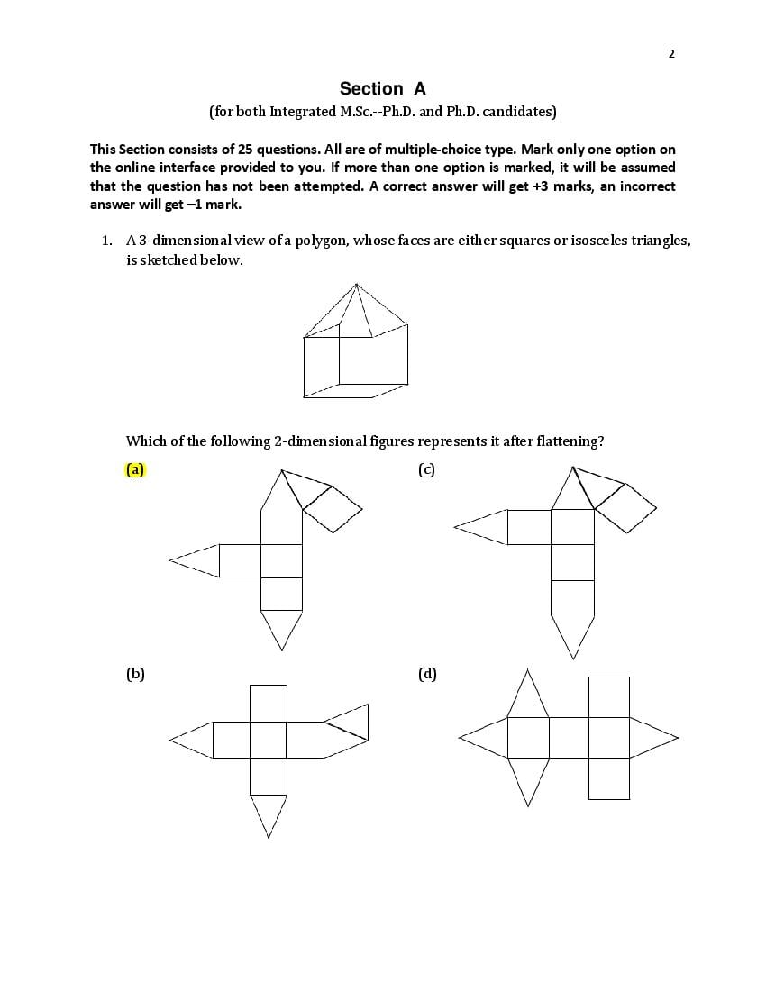 TIFR GS 2021 Question Paper PDF: Physics, Chemistry, Maths, Bio, CS